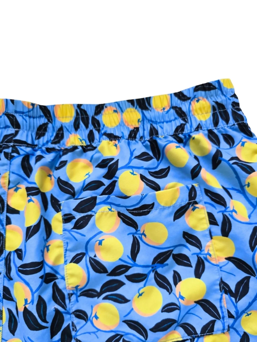 Summersalt x Diane Von Furstenberg Mens Lemon Print Swim Trunks XL Extra Large